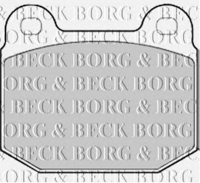 BORG & BECK bbp2194 -  Комплект тормозных колодок, дисковый тормоз
